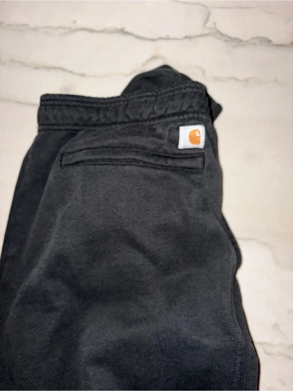 Carhartt Black Jogger Sweatpants with Logo